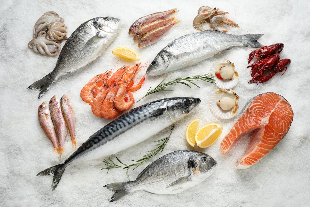 Calorie chart: Fish and shellfish