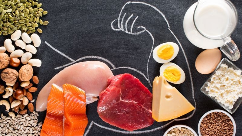 Protein is the most important nutrient for muscle growth, but carbohydrates and fat also play important roles.